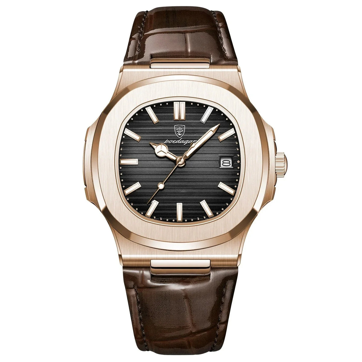 Nautilus Leather Watch